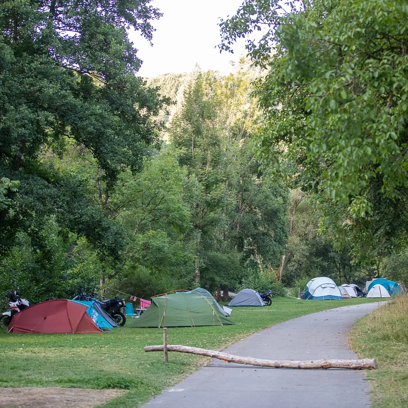 Trekkerszone kleine tentjes